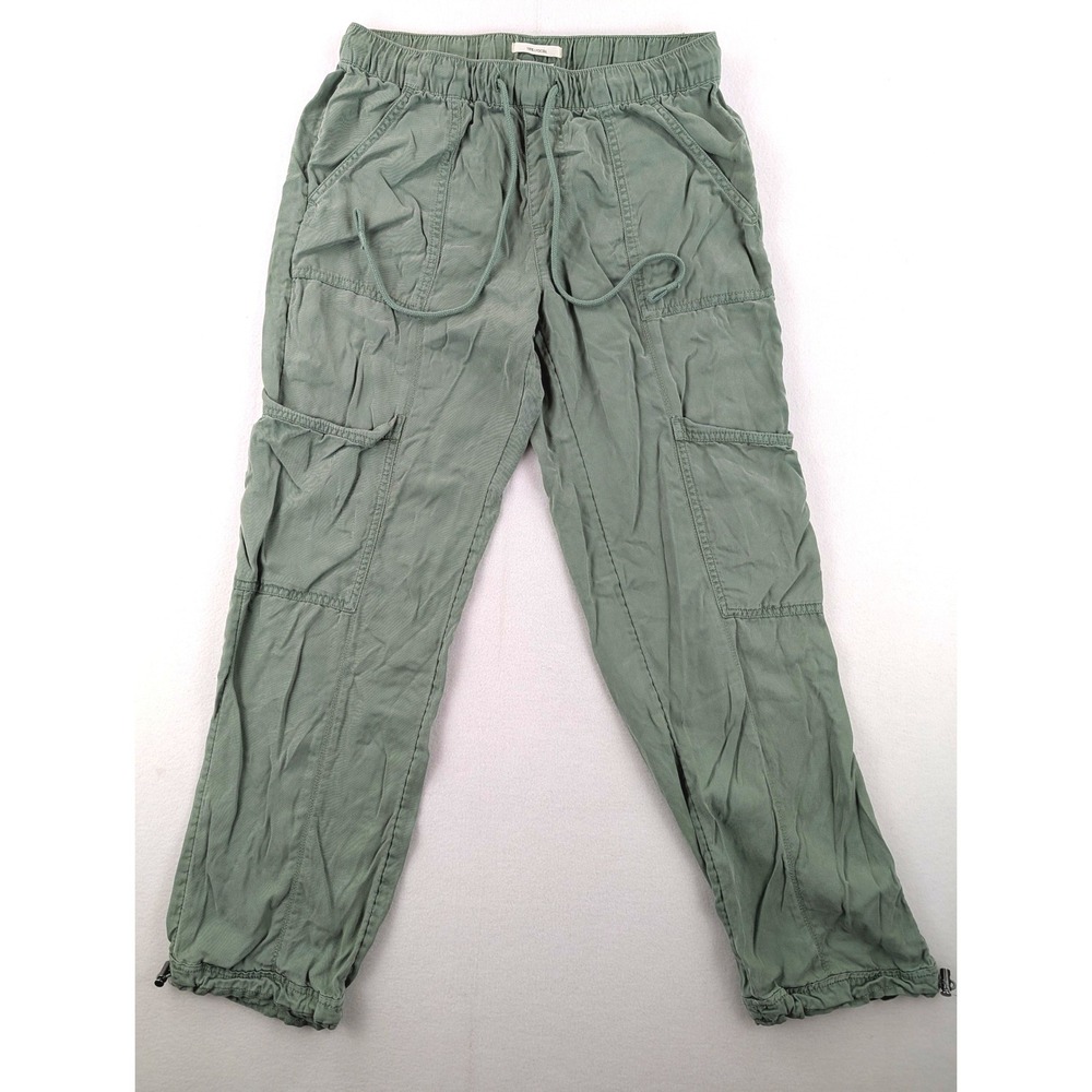 Nicole Miller New York Cargo Pants Womens Small Sage Green Utility Jogger